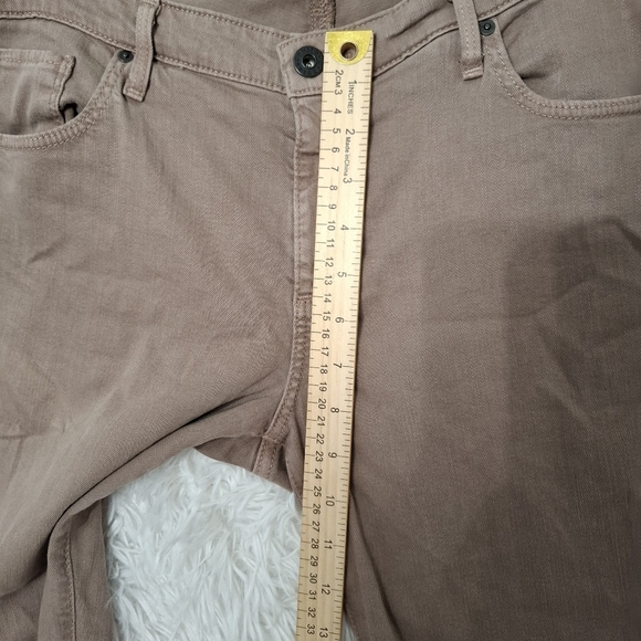 AG Adriano Goldschmied The Stevie Slim Straight Leg Ankle Brown Mocha 32R - Picture 5 of 13